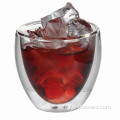 Tasse en verre à double paroi en verrerie à boire